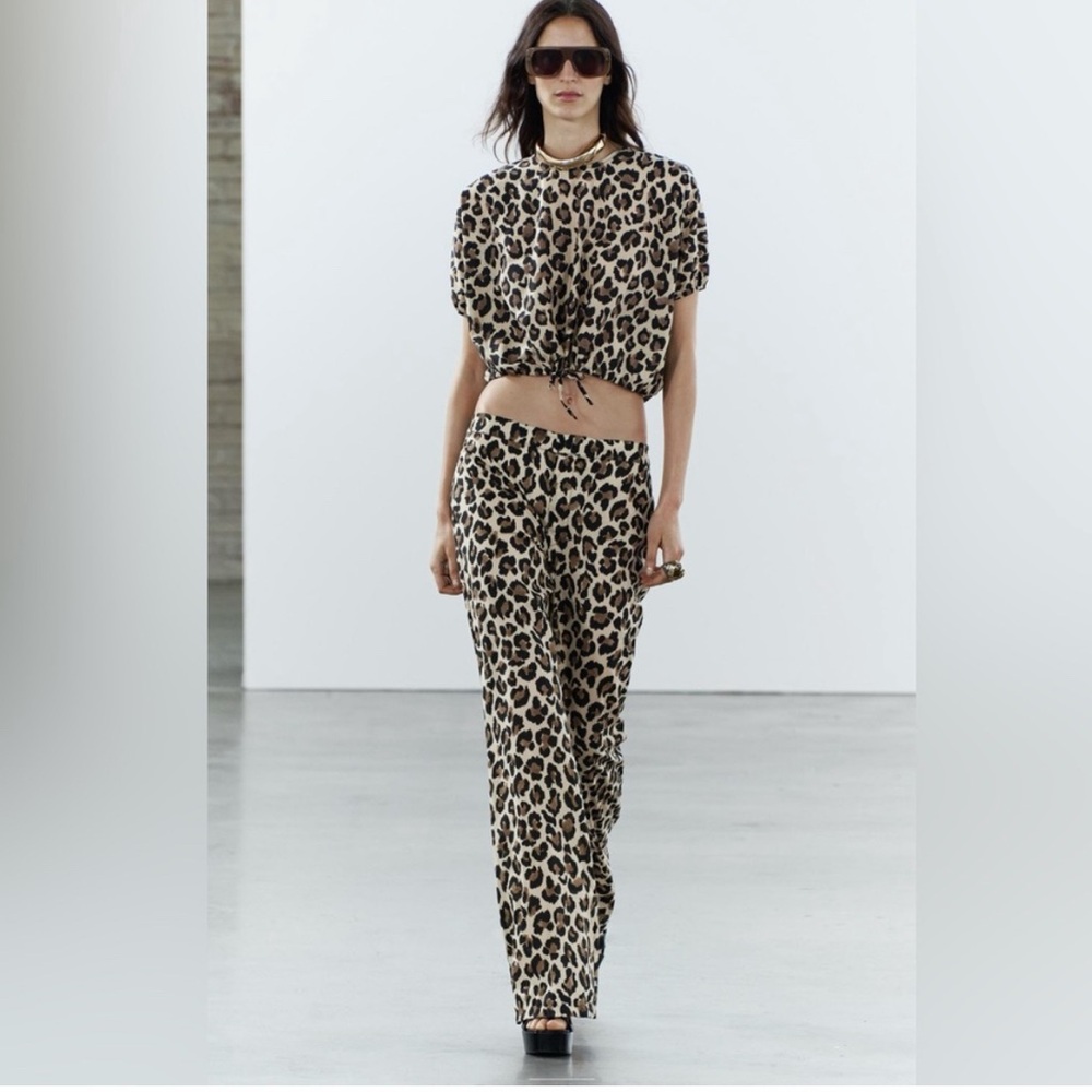 Zara Animal Print pants